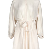 Maje Women's Ecru Viscose Short Shirt Dress Size 40 FR 12 UK 8US MFPRO02417