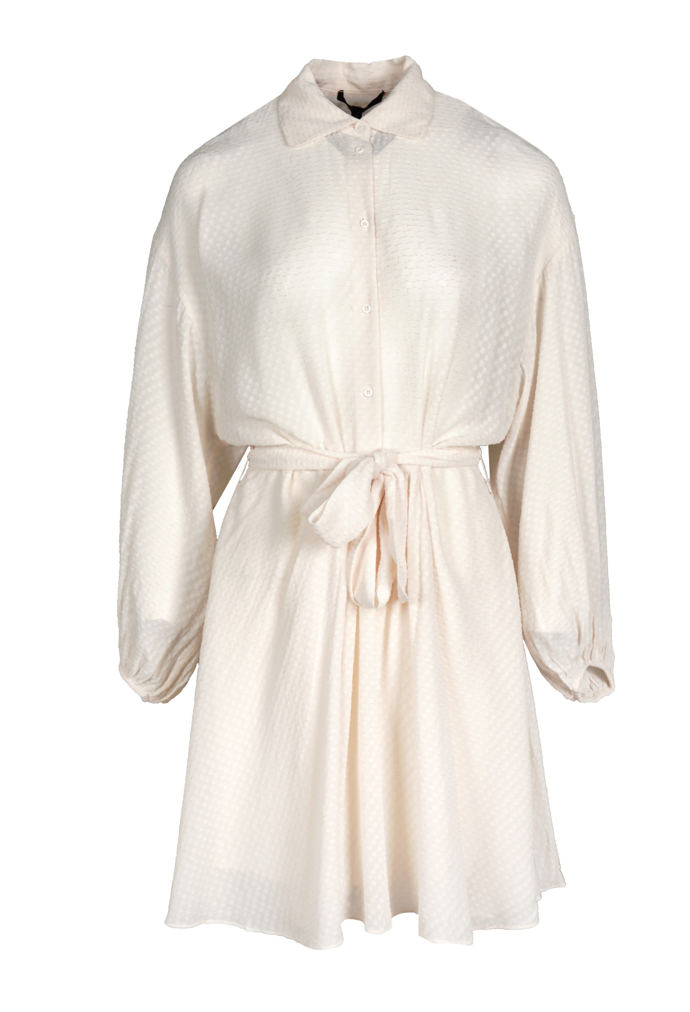 Maje Women's Ecru Viscose Short Shirt Dress Size 40 FR 12 UK 8US MFPRO02417