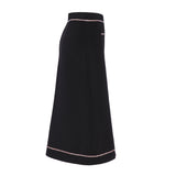 Sandro Women's Black Rhinestone Midi Skirt Size 42 FR 14 UK 10 US SFPJU01011