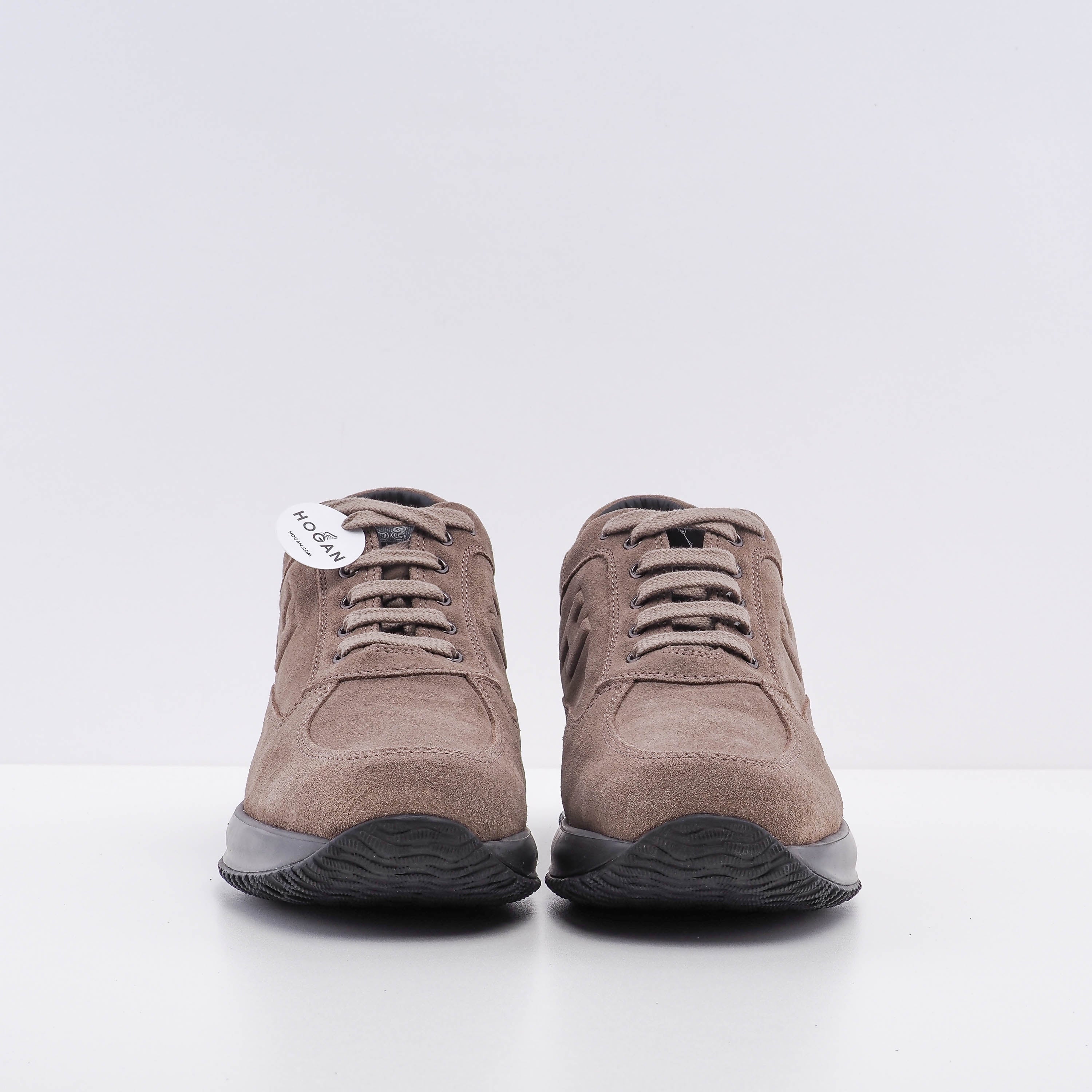 Hogan Men's Brown Interactive H Rilievo Sneakers Size 46.5 EU 11.5 UK 13US