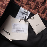 Sandro Damen-Jeansrock mit Rüschen, rosa, Größe 34 FR, 6 UK, 2 US, SFPJU00601