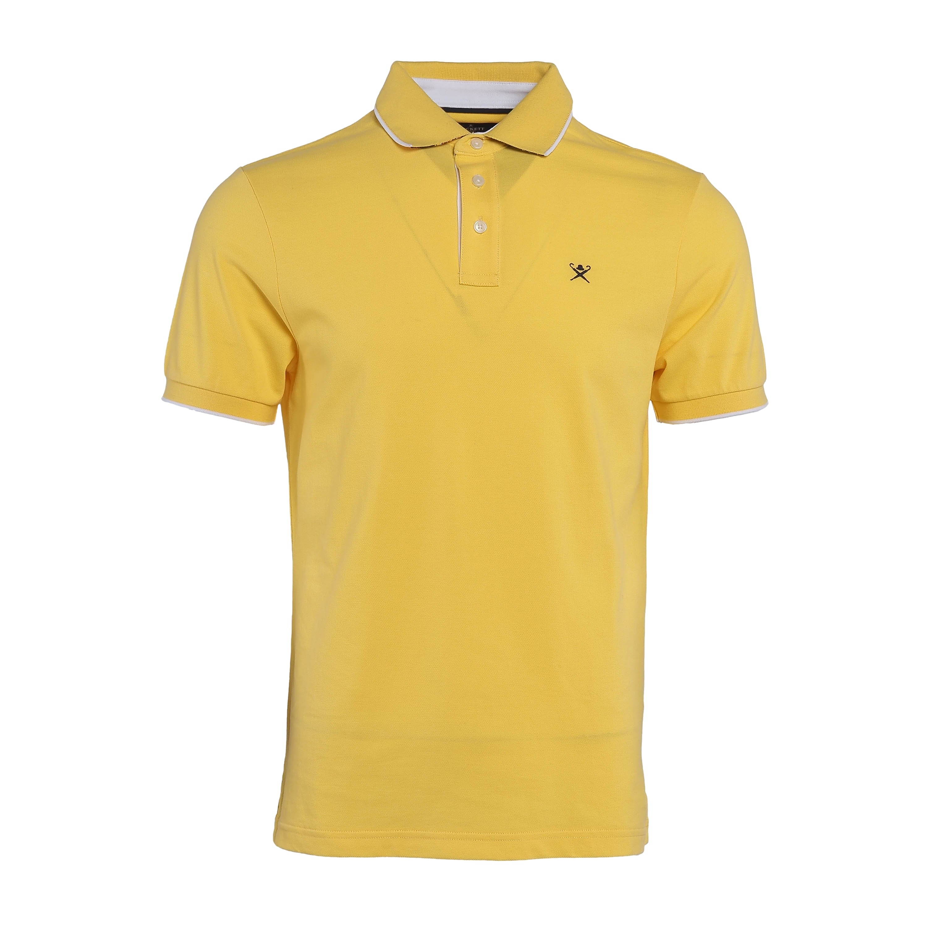 Hackett London Men's Yellow Short Sleeve 100% Cotton Polo Shirt Size S HM562979