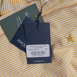Hackett London Men's Yellow Striped Long Sleeve Cotton Shirt Size XXL HM309164