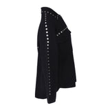 Maje Women's Black Knit Wool Blend Cardigan Size 36 FR 8 UK 4 US MFPCA00240