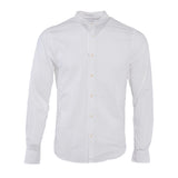 Sandro Men's White Long Sleeve 100% Cotton Plain Shirt Size S SHPCM00097