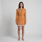 Maje Women's Orange Jacket Style Short Dress Size 40 FR 12 UK 8 US MFPRO02918