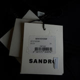 Sandro Paris Women's Black Knit Rhinestones Jumpsuit Size 34 XS 6 SFPCO00248