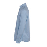 Hackett London Herren-Shirt, blau, 100 % Baumwolle , langärmelig, Bluse Hemdbluse , Größe L, HM309527