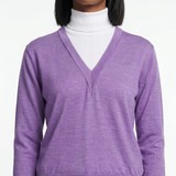 Sandro Women's Purple Knit 100% Wool Sweater Size 36 FR 8 UK 4 US S2698H