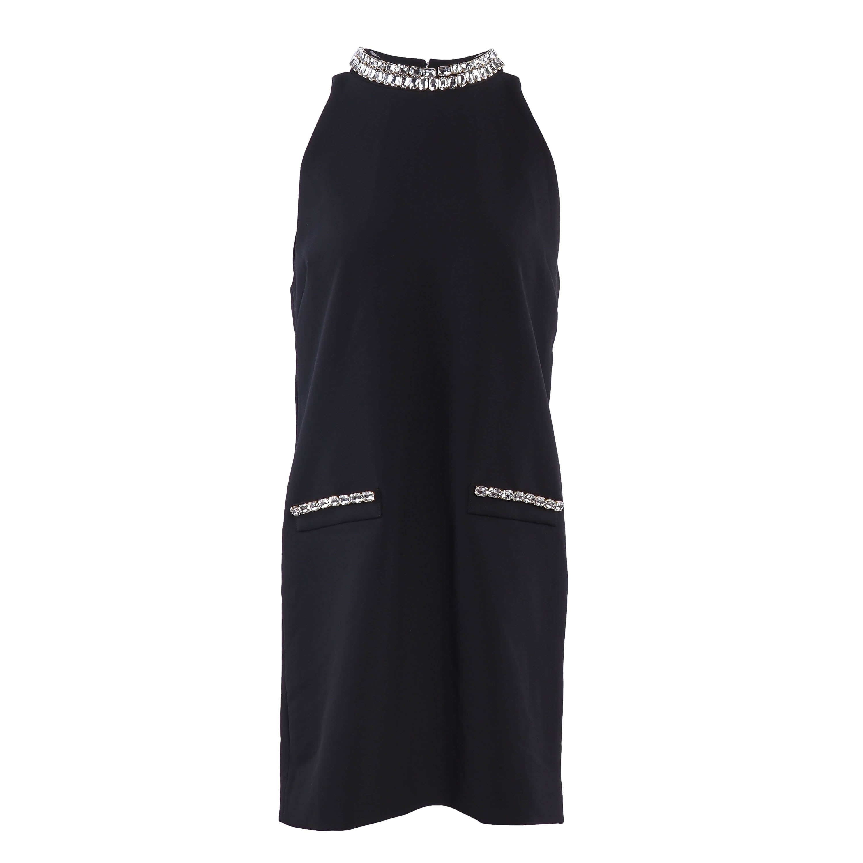 Sandro Paris Women's Black Rhinestone Dress Size 38 FR 10 UK 6 US SFPRO03776