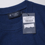 Hackett London Men's Blue Knit 100% Cotton Textured Sweater Size XS HM702801