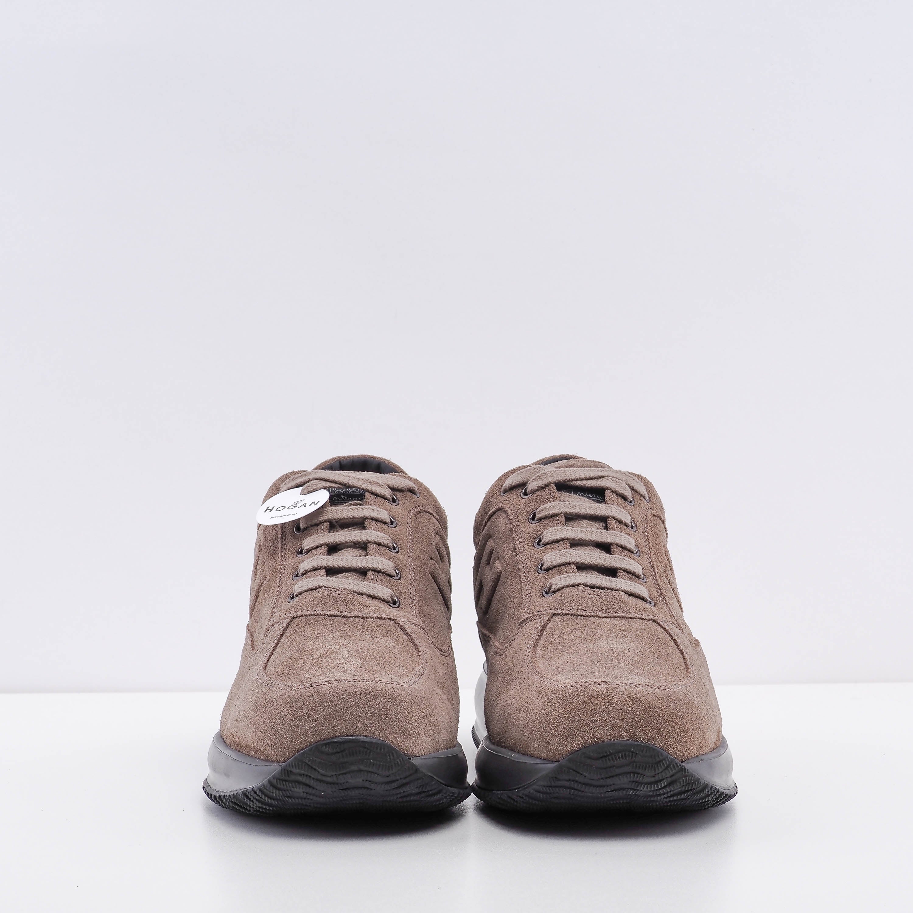 Hogan Men's Brown Interactive H Rilievo Sneakers Size 46.5 EU 11.5 UK 13 US