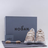 Hogan Women's Rose Gold Interaction Allacciato Sneakers Size 34.5 EU 1.5 UK 4.5 US