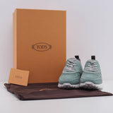 Tod's Women's Green Suede Fondo Sportivo 80A Sneakers Size 39 EU 6 UK 9 US