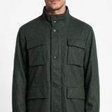 Hackett London Men's Green Cashmere & Wool Blend Jacket Size 3XL HM402707