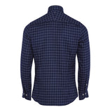 Hackett London Men's Blue Checked Shirt Size S HM308901