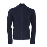 Hackett London Top-Pullover „ Strick  “ „Wolle “ Kaschmir, blau, mit Reißverschluss, Größe 2XL, HM702846