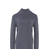 Maje Women's Grey Knit Cashmere Midi Dress Size 40 FR 12 UK 8 US MFPRO02651