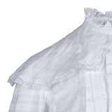 Sandro Women's White Embroidered Blouse Size 34 FR 6 UK 2 US SFPTO00434