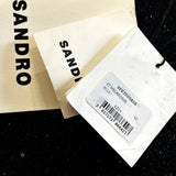 Sandro Women's Black  Wool Sequins Skirt Size 42 FR 14 UK 10 SFPJU00805