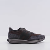 Hogan Men's Grey Suede H601 Allacciato H Sneakers Size 42 EU 8 UK 9.5 US