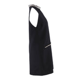 Sandro Paris Women's Black Rhinestone Dress Size 38 FR 10 UK 6 US SFPRO03776