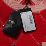 Maje Women's Red Knit Rhinestone Short Dress Size 36 FR 8 UK 4 US MFPRO02207