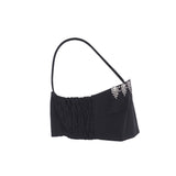 Sandro Women's Black Rhinestone Trim Bra Top Size 38 FR 10 UK 6 US SFPTO00524