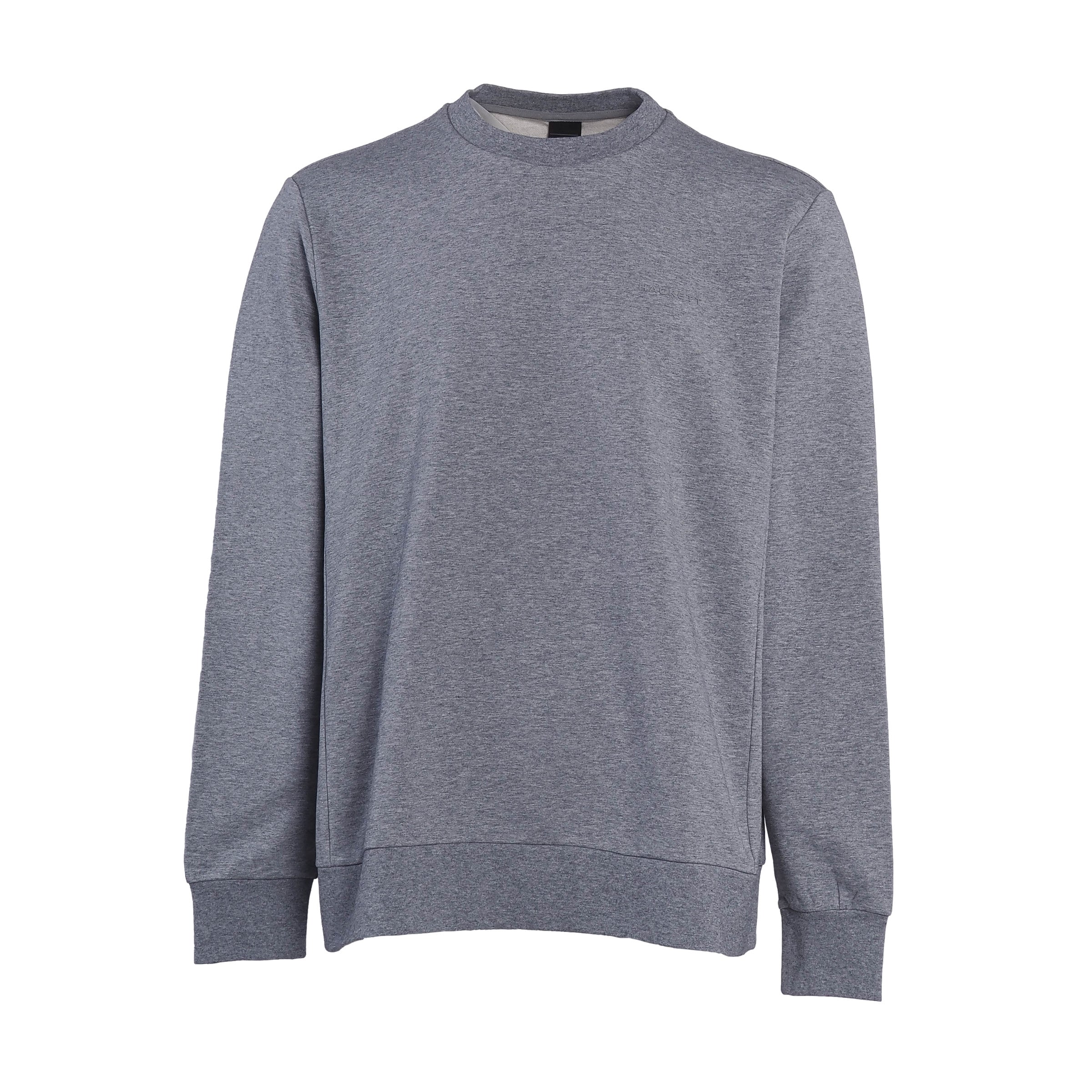 Hackett London Top Sweater Logo Knit Grey Size 2XL HM581101