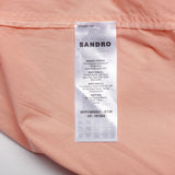 Sandro Women's Pink Long Sleeve Oversized Shirt Size 34 FR 6 UK 2 US SFPCM00621