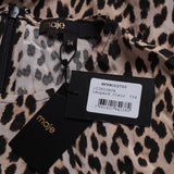 Maje Women's Multicolor Leopard Print Short Dress Size 34 FR 6 UK 2US MFPRO02700