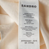 Sandro Women's Yellow Short Sleeve Gathered Dress Size 36 FR 8 UK 4US SFPRO02861