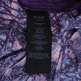 Maje Women's Purple Floral Viscose Short Dress Size 40 FR 12 UK 8 US MFPRO02586