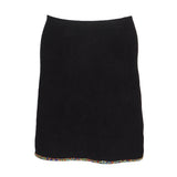 Sandro Women's Black Knitted Rhinestones Skirt Size 38 FR 10 UK 6 US SFPJU01011