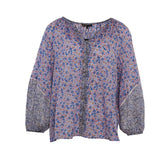 Maje Women's Multicolor Floral Cotton Blouse Size 40 FR 12 UK 8 US MFPTO00577