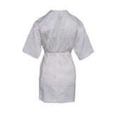 Sandro Paris Kurz geschnittenes Wickelkleid für Damen in Ecru mit V-Ausschnitt, Größe 34 FR, 6 UK, 2 US, SFPRO01104
